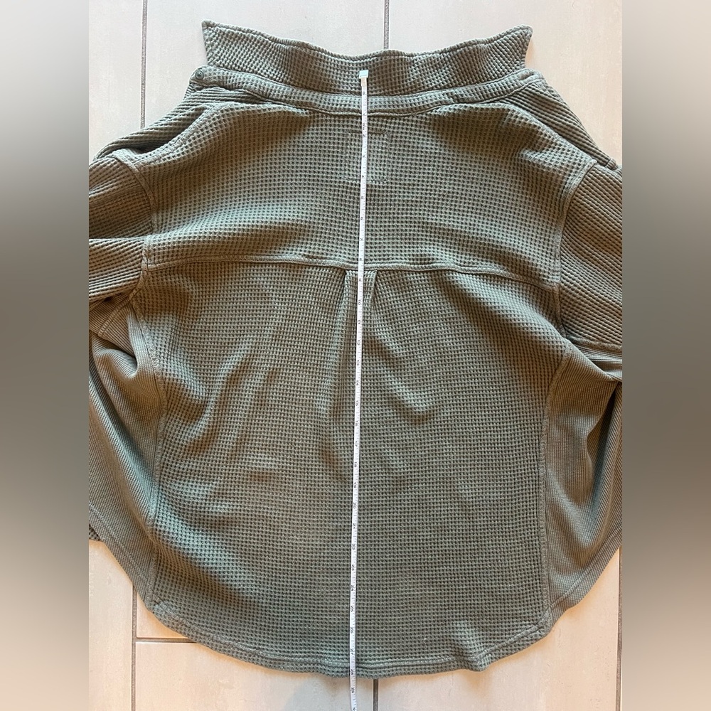 Aerie Sage Waffle Cardigan - Picture 5 of 5